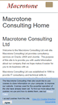 Mobile Screenshot of macrotoneconsulting.co.uk
